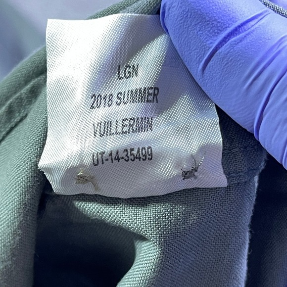 UNTUCKit Men's X-Large Gray Long Sleeve Button Down Shirt 100% Cotton Collarless - Picture 11 of 12